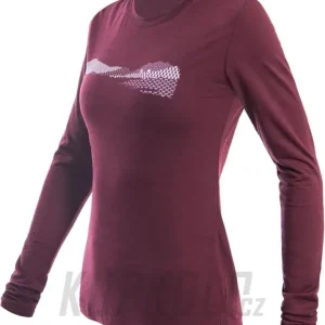 Vysoce Kvalitní Sensor Merino AIR PT HILLS dámské triko, dl. rukáv, port red