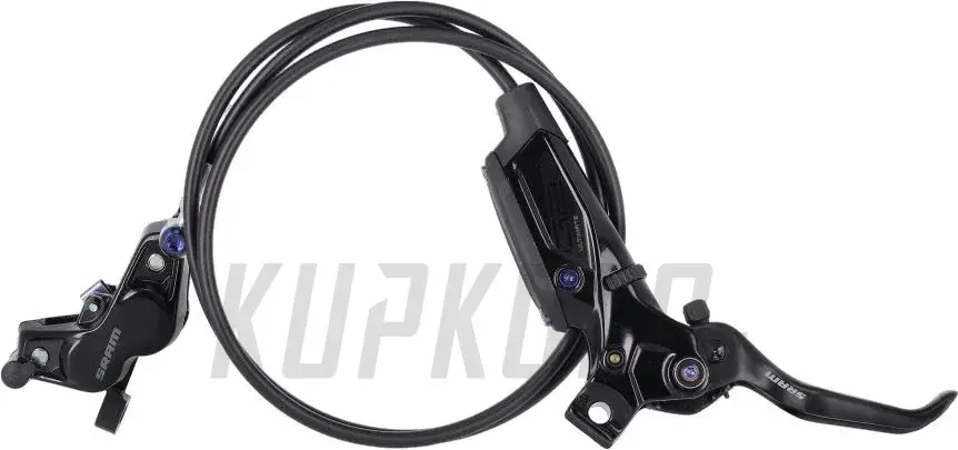 Kotoučová brzda SRAM G2 Ultimate, karbonová páčka, duhové titanové šrouby, barva černá Oblíbený