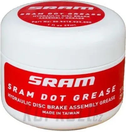 Vazelína SRAM DOT Assembly 29ml - doporučena pro servis brzdových pístků pák, koncovek hadic Nejlepší Cena