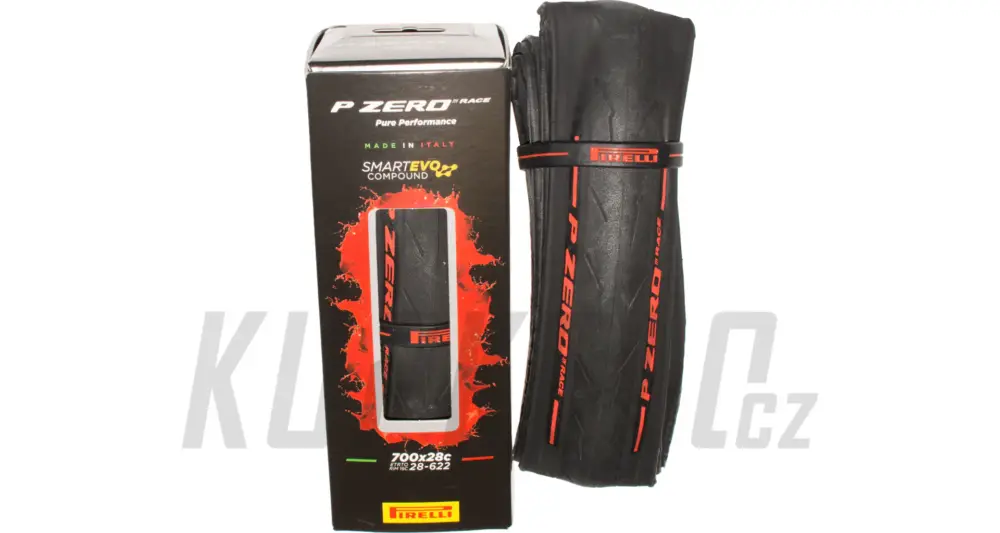 Silniční plášť Pirelli P ZERO™ Race Colour Edition,TechBELT, 127 tpi, SmartEVO, Red Levný