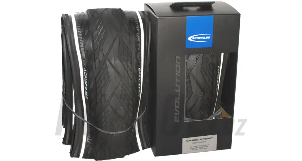Plášť Schwalbe Marathon Efficiency, Addix Race, Super Race, V-Guard, reflexní pruh Levný