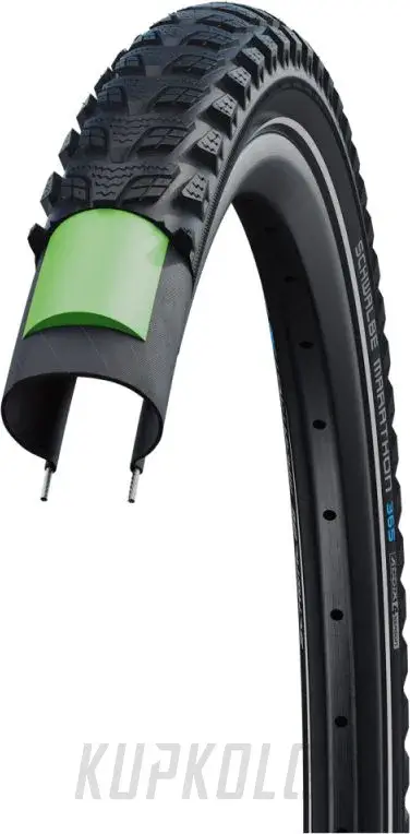 Plášť Schwalbe Marathon 365, GreenGuard reflexní pruh Akční Nabídka