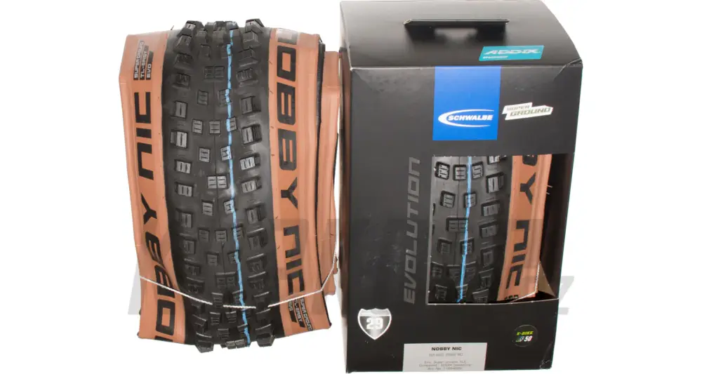 29" Plášť MTB Schwalbe Nobby Nic Addix Speedgrip SuperGround, Snake skin, TL-easy, Bronze skin Jen Po Omezenou Doba