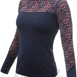 Víkendová Akce Dámské triko Sensor Merino Impress, dl. rukáv - deep blue/origami
