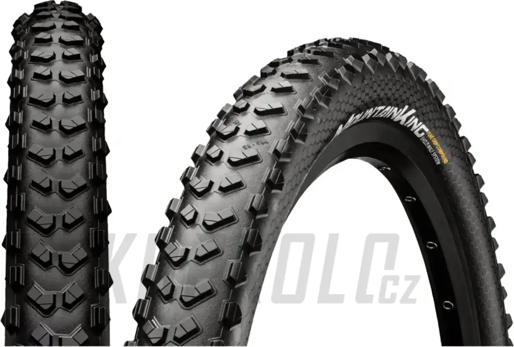 29er Plášť Continental, Mountain King, Pure Grip, Performance drát Dokud Zásoby Vydrží