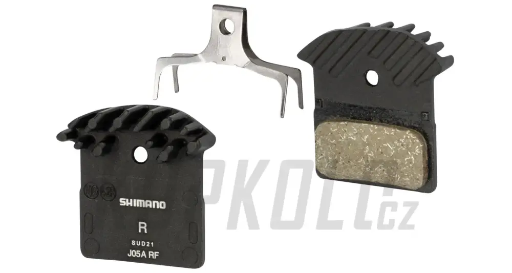 Brzdové destičky Shimano J05A - ( J01A, J02A, J03A, J04A ), polymer s chladičem Originální