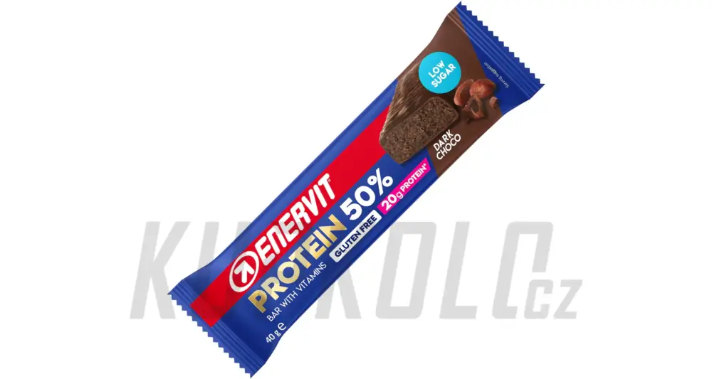 Poslední Šance Enervit PROTEIN BAR 50% proteinová tyčinka, 40g, tmavá čokoláda