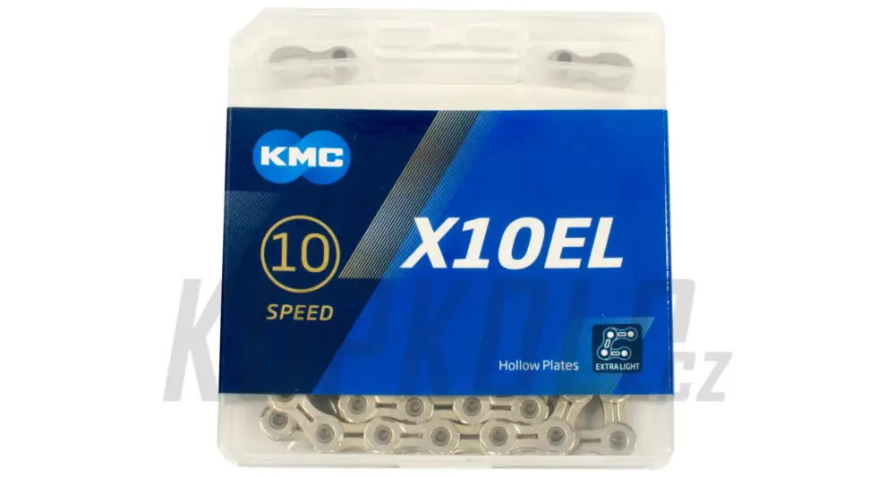 Řetěz KMC X10EL, 10s, 114 článků, Extra Light, X-Bridge Přímo Od Výrobce