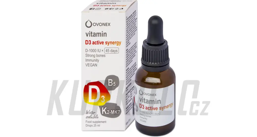 Nejprodávanější Ovonex vitamin D3 active synergy, 25ml