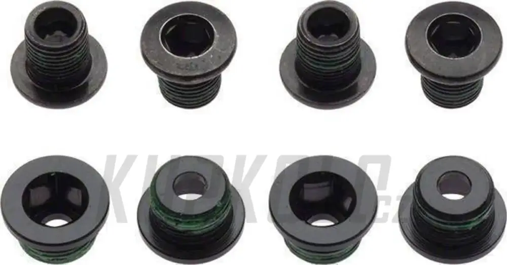 Šrouby Sram CRANK CHAINRING BOLT KIT 4X2 ALUMINUM/STEEL BLACK QTY 4 Pouze Dnes