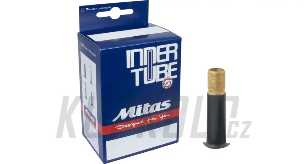 Super Cena Duše Rubena Mitas 12 1/2 x 1,75-2,45, auto ventilek, AV35