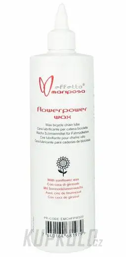 Omezená Nabídka Effetto Mariposa Flowerpower Wax mazivo na řetěz, 500ml