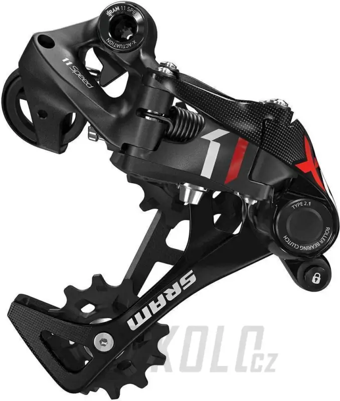 Přehazovačka SRAM X01 Type 2.1, červená, 11s Vysoce Kvalitní