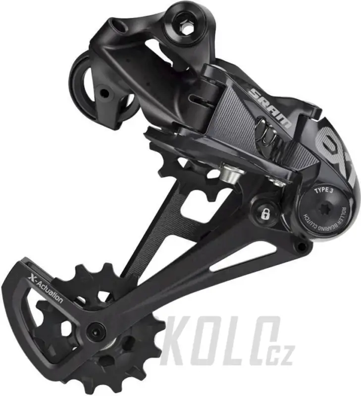 Přehazovačka Sram EX1 1x8 rychlostí, dlouhé vodítko, černá (Max 48t), pro elektrokola Zlevněný