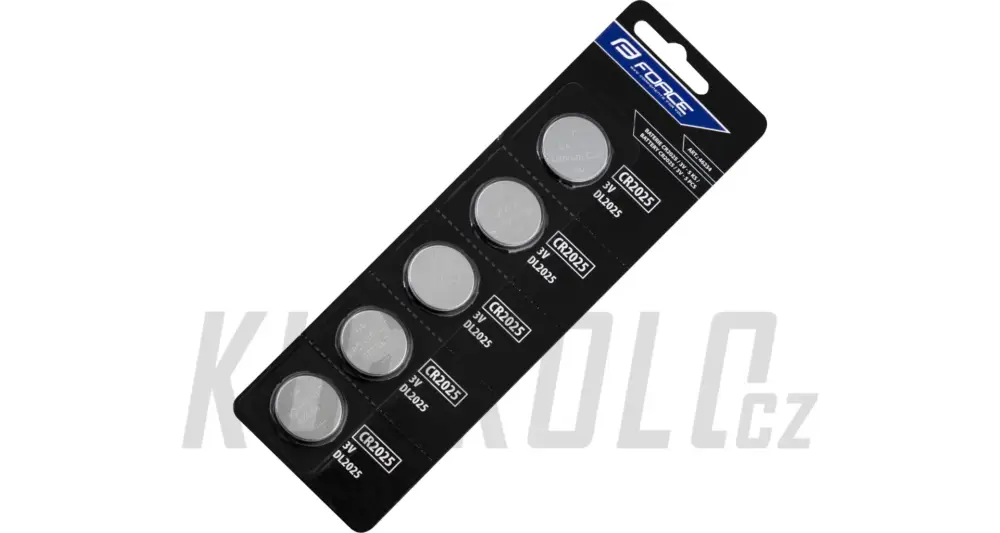 Vrácení Zdarma Baterie FORCE mincové CR2025 / 3V 1 x 5 ks
