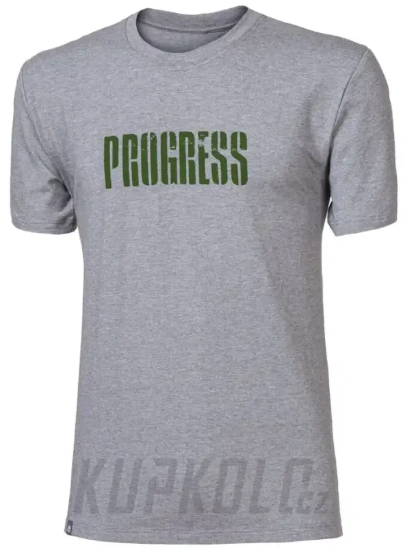 Progress Barbar Army pánské triko s bambusem, šedý melír Vysoce Kvalitní