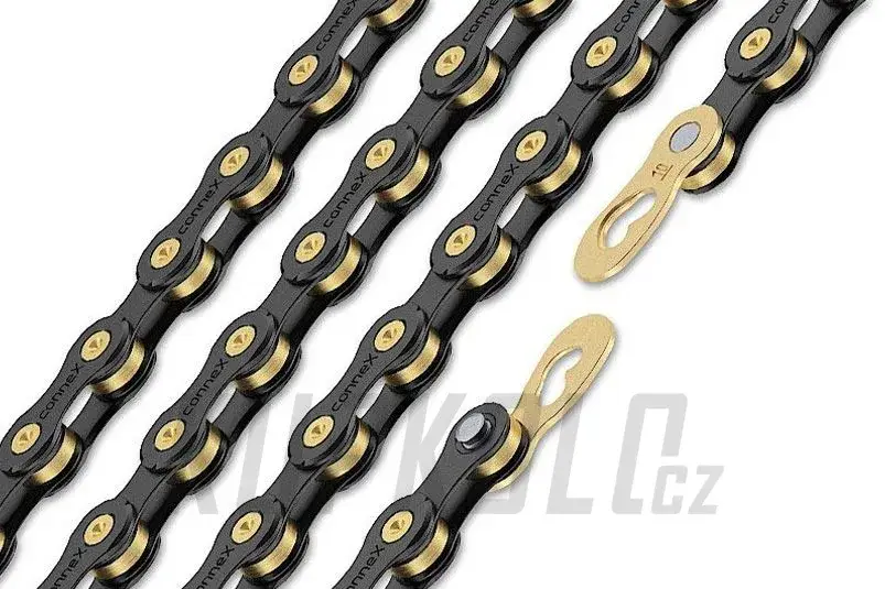 Řetěz Connex 10sB, 10s, 114 článků, černo-zlatý Vrácení Zdarma