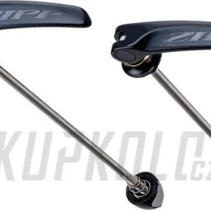 Super Cena Zipp Tangente QR-Ti Titanium černé s černým Logem, 100mm/130mm , pár pro silniční kola