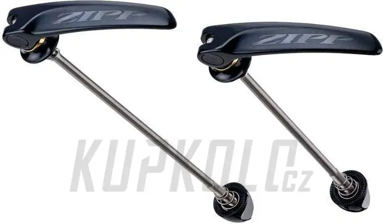 Super Cena Zipp Tangente QR-Ti Titanium černé s černým Logem, 100mm/130mm , pár pro silniční kola