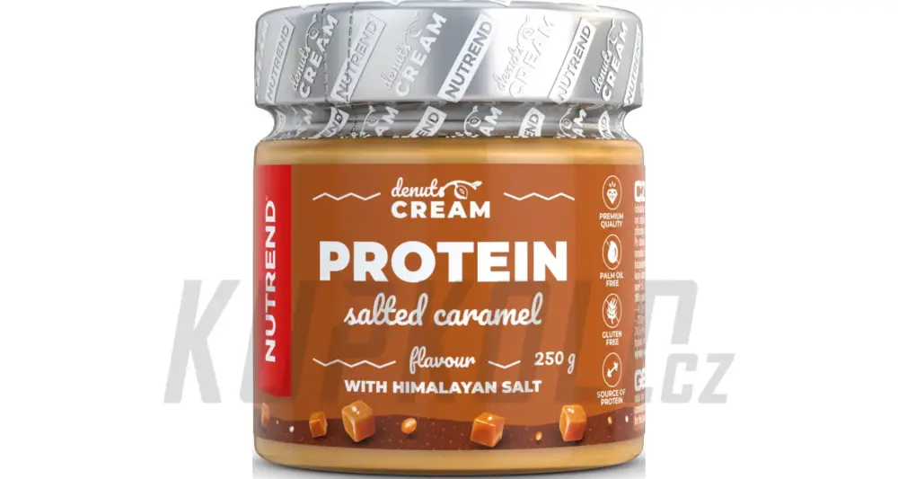 Nutrend DENUTS Cream proteinová svačinka, 250 g, slaný karamel Sezónní Sleva