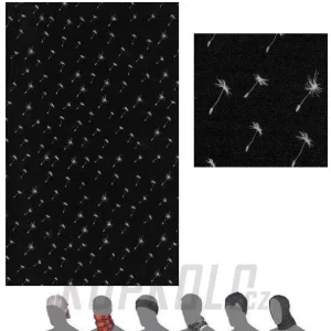 Cenově Výhodný SENSOR TUBE Merino Impress multifunkční šátek, černá/pattern