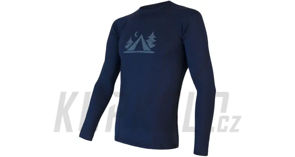 Ihned K Objednání Pánské triko Sensor Double Face Merino Wool CAMP, deep blue