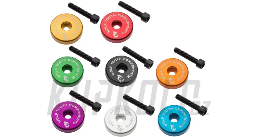Výprodej Wolf Tooth Ultralight Stem Cap víčko s integrovaným kroužkem, 5mm