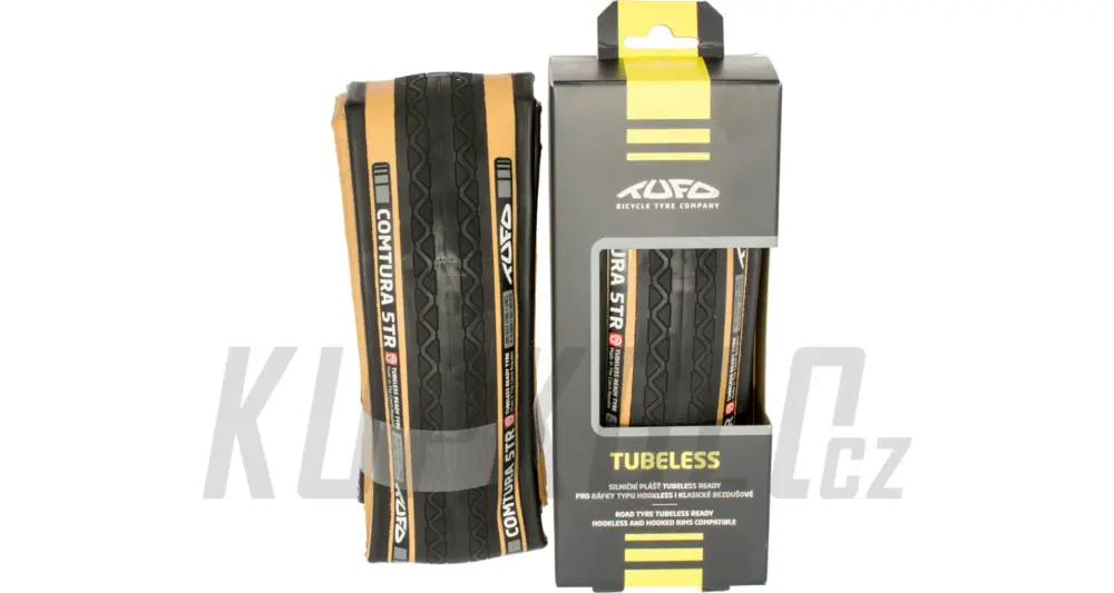 Odeslání Ihned Plášť silniční Tufo Comtura 5TR Tubeless ready, kevlar béžový bok