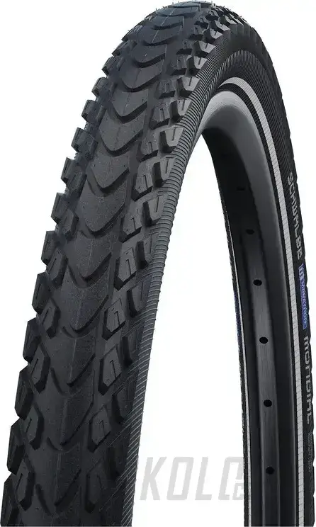 Plášť Schwalbe Marathon Mondial, Race Guard, reflexní pruh, drát Cenová Bomba
