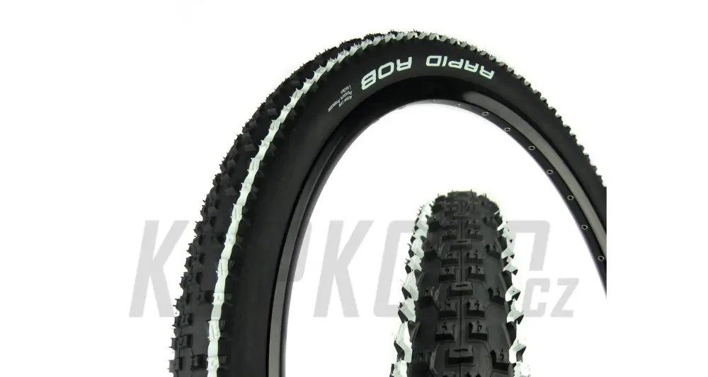Nejprodávanější 27,5" Plášť MTB Schwalbe Rapid Rob, KevlarGuard, drát - bílá