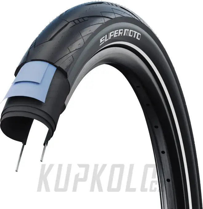 27,5" Schwalbe plášť Super Moto, Addix Performance, DD RaceGuard, černá+reflexní pruh Originální