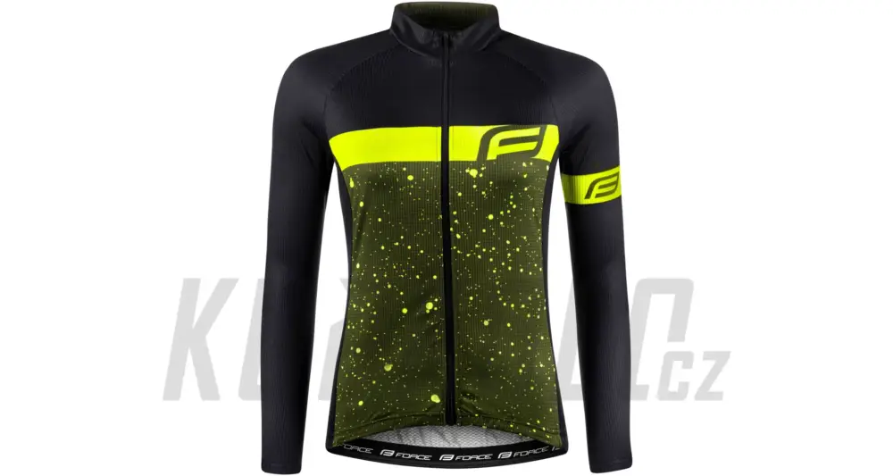 Must-Have Dres dámský FORCE SPRAY LADY dlouhý rukáv, army-fluo