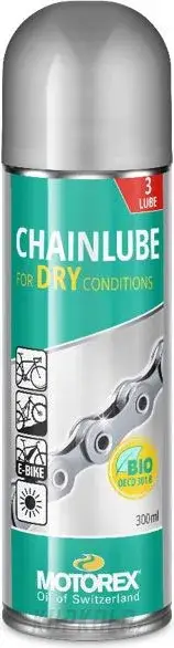 Vysoce Kvalitní Mazací olej MOTOREX CHAIN LUBE FOR DRY CONDITIONS 300ml SPREJ