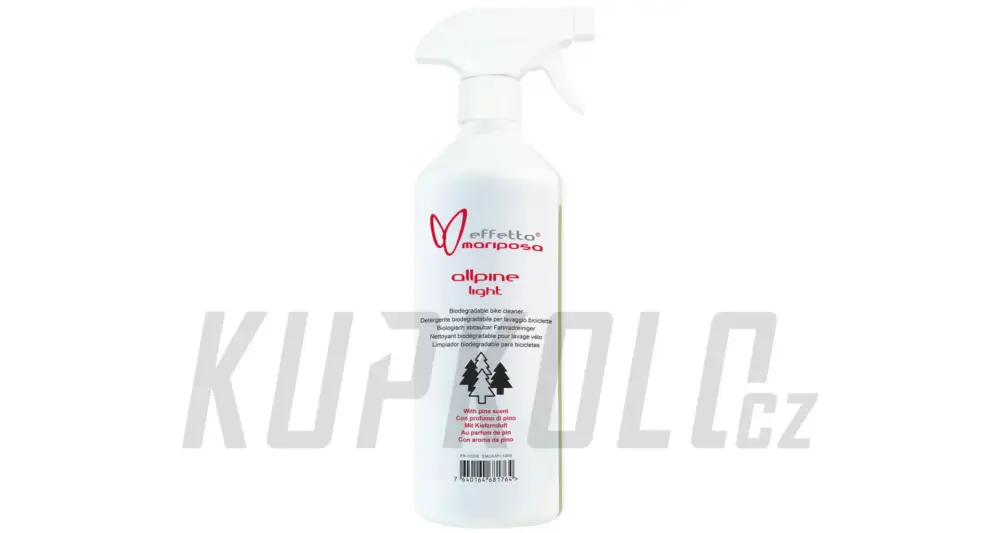 Vrácení Zdarma Effetto Mariposa Allpine Light čistič na kolo, 1000ml