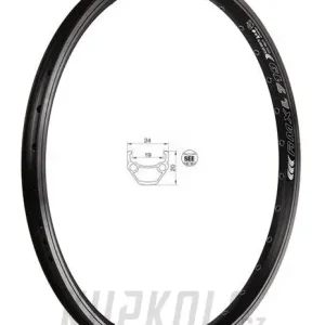 Dokud Zásoby Vydrží 20" ráfek Remerx Dragon L-719, 406 x 19, černá