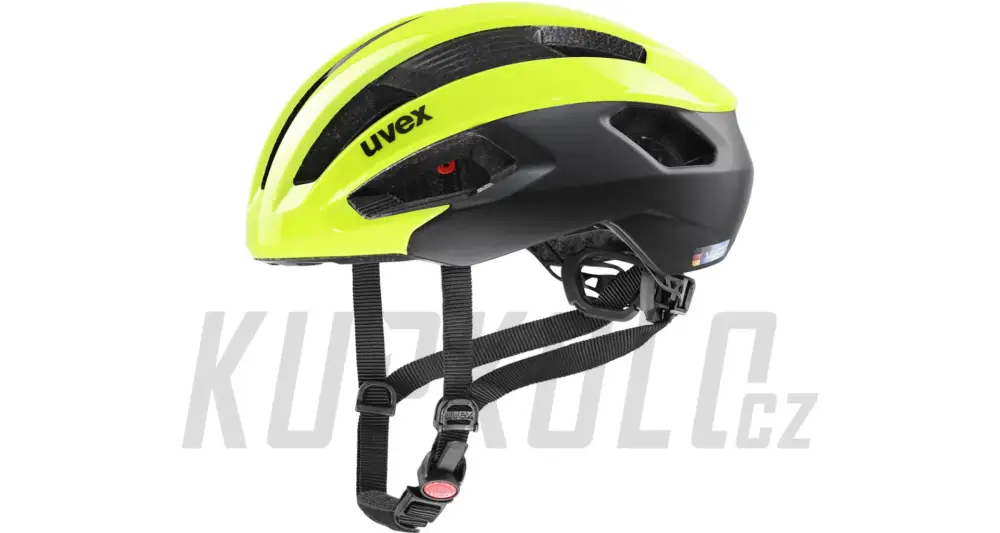Přilba UVEX Rise CC, NEON YELLOW - BLACK MAT Nejlepší Cena