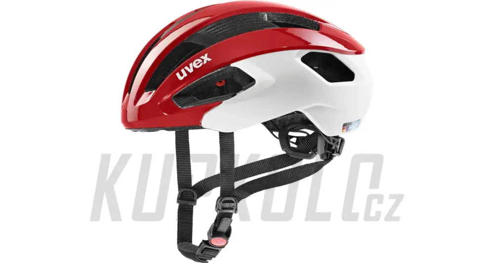 Přilba UVEX Rise CC,RED - WHITE MAT Akční Nabídka