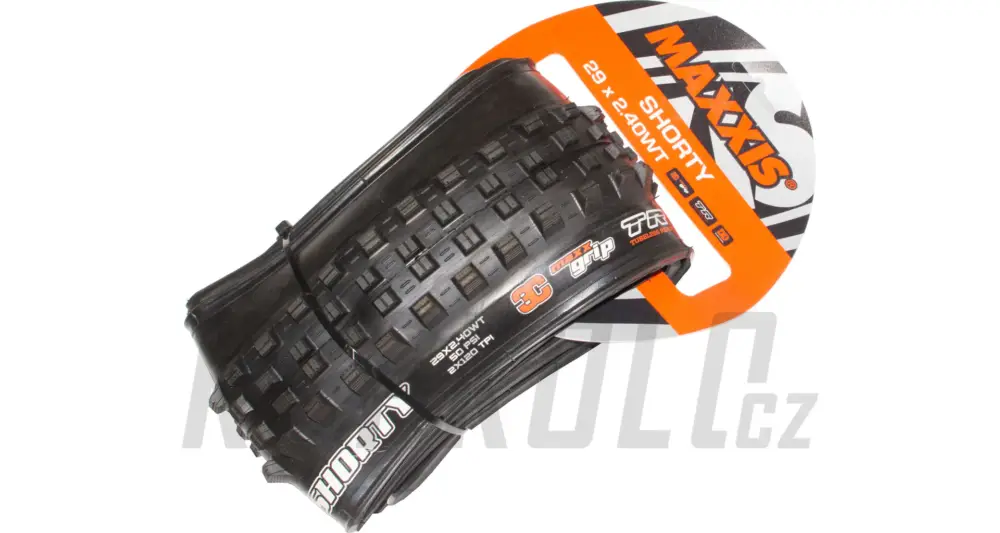 Plášť MTB Maxxis Shorty kevlar 29x2.40WT 120x2 TPI, 3C MaxxGrip, Tubeless Ready Odeslání Ihned