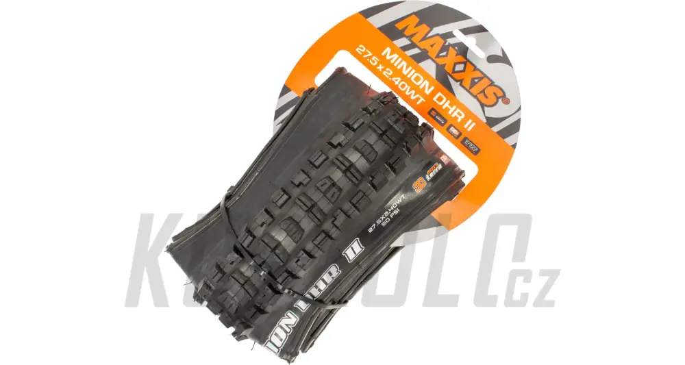 27,5" Plášť MTB Maxxis Minion DHR II 3CT/EXO+/TR tubeless ready kevlar Sleva