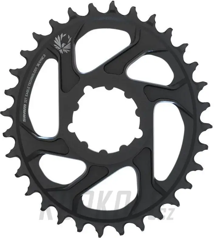 Tovární Cena Převodník oválný Sram X-SYNC 2 Direct mount, 6mm Degree offset Eagle černá