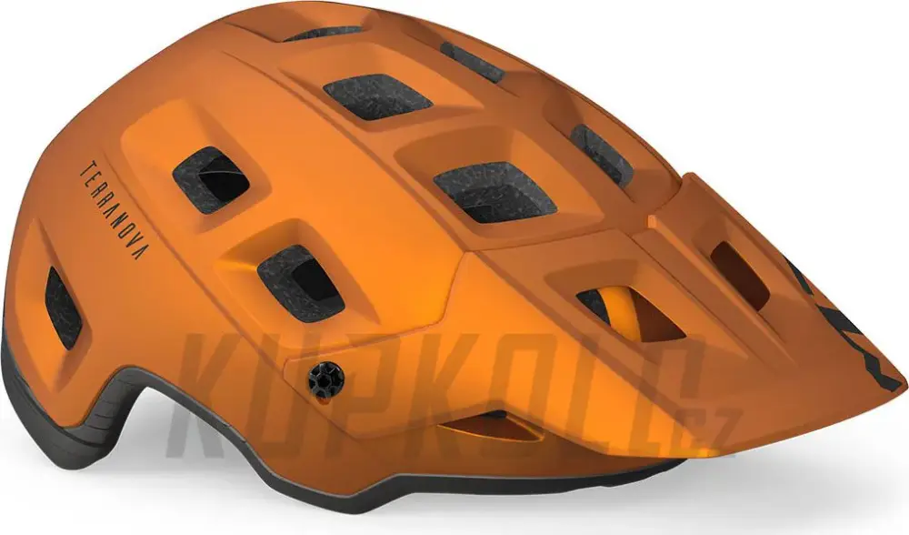 Zlevněný Helma MET TERRANOVA MIPS, oranžová titanium metalická