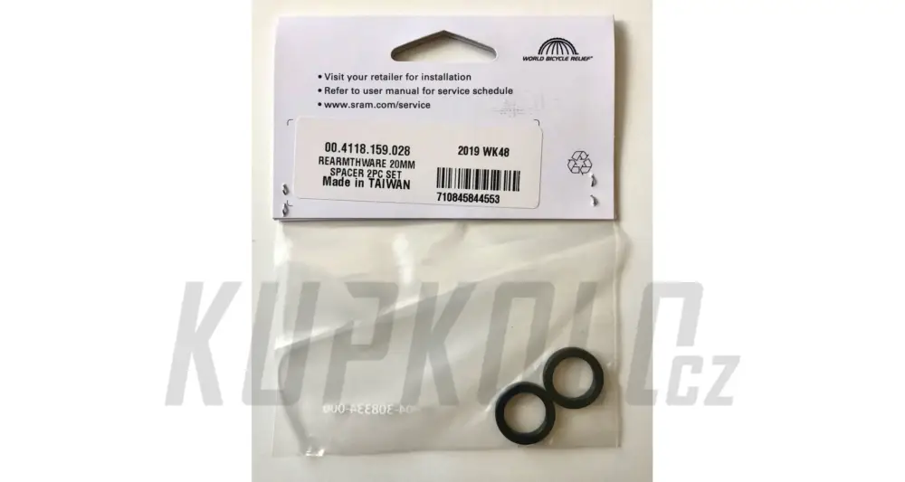 Distanční vložka RockShox REARMTHWARE 20MM SPACER 2PC SET Cenově Výhodný