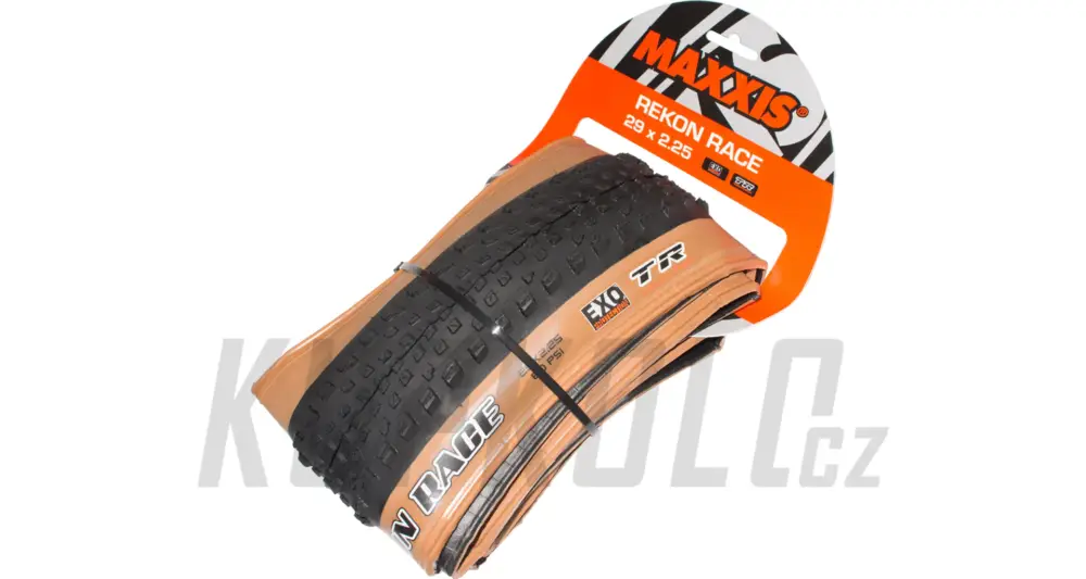 Ověřený 29" Plášť MTB Maxxis Rekon Race Tanwall Exo, Tubeless ready, kevlar