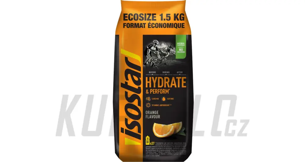 Vrácení Zdarma ISOSTAR prášek Hydrate and Perform, 1500 g, pomeranč