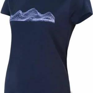 Dámské triko Sensor Merino Wool PT, krátký rukáv, deep blue Aktuální