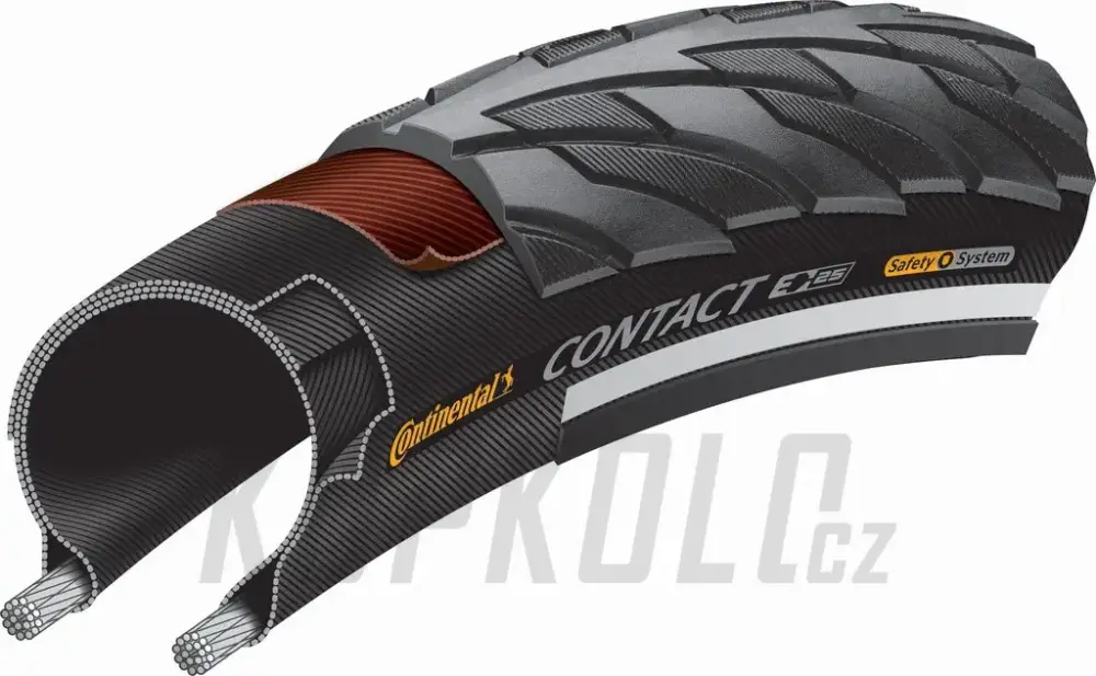 26" Plášť CONTINENTAL Contact Reflex drát Nízká Cena