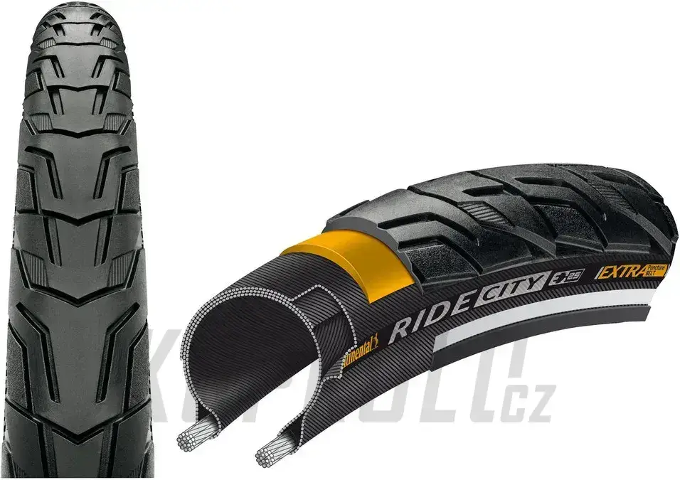 26" Plášť CONTINENTAL Ride City reflex drát Levný