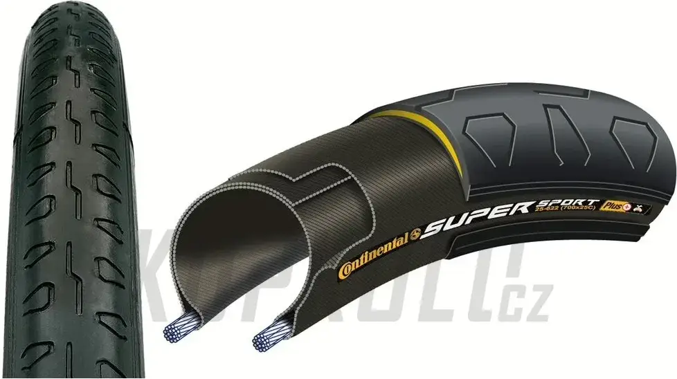 Pouze Dnes Plášť CONTINENTAL Super Sport drát