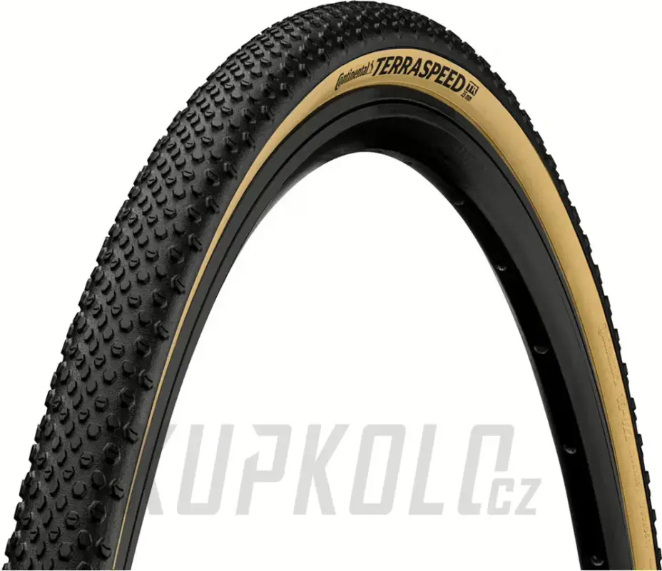 Časově Omezené 27,5"Plášť CONTINENTAL Terra Speed ProTection kevlar Cream