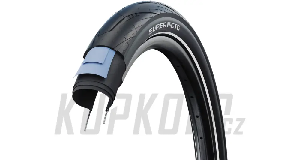 29" Schwalbe plášť SUPER MOTO Addix Green DD RaceGuard černá+reflexní pruh Top Prodej